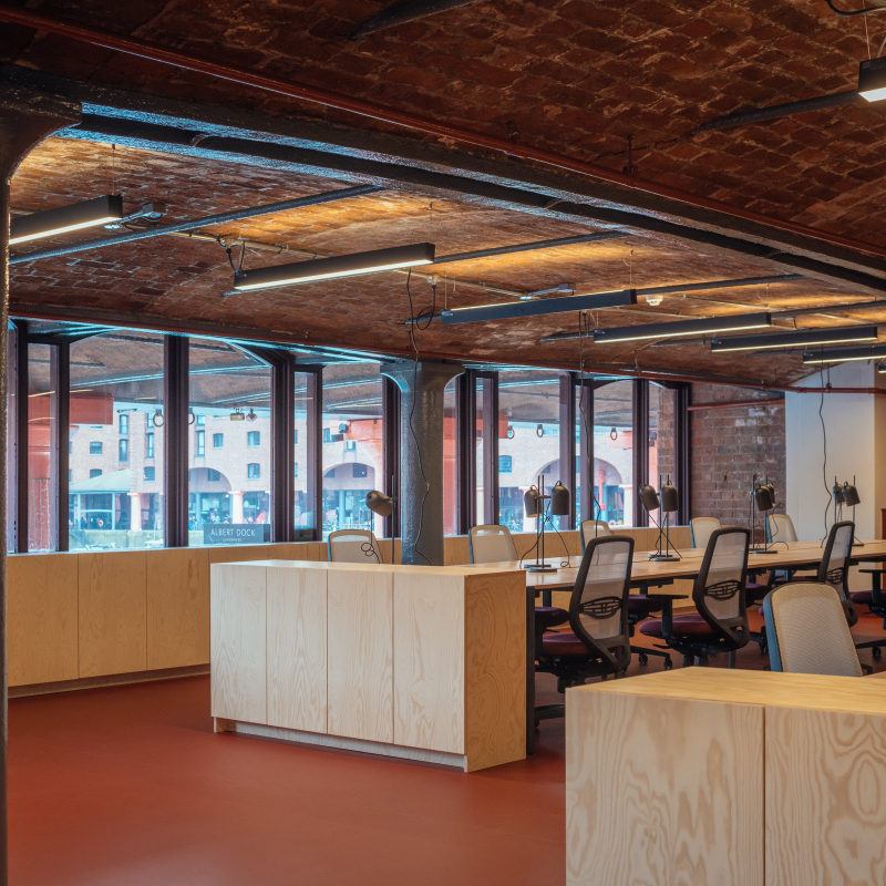 office suite over looking the dock