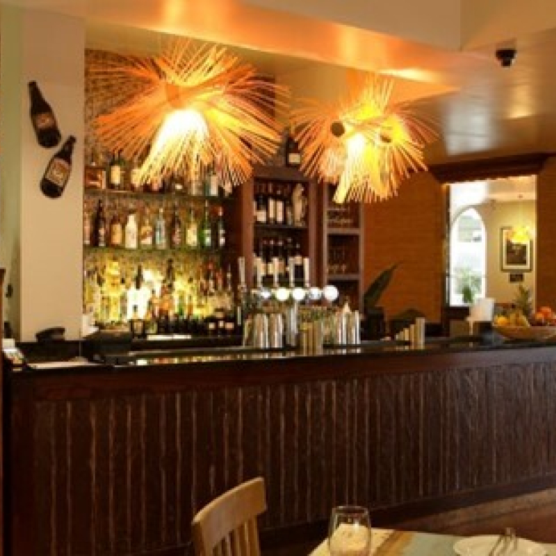 small cocktail bar away from main retaurant